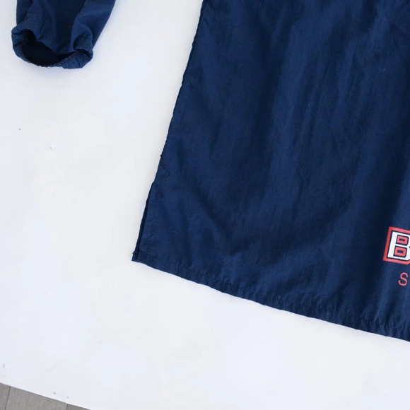 Trend Basics Navy Red Half Zip Pullover Nylon Jacket Medium Windbreaker Jacket M - Picture 5 of 11